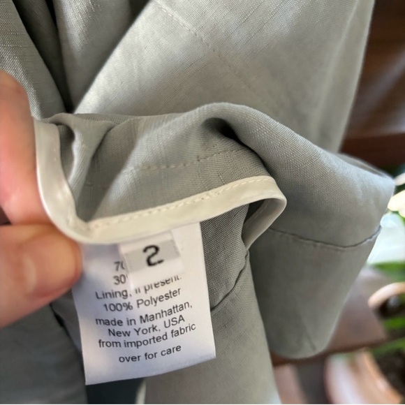 NWT Rachel Comey Silk/ linen top flutter sleeve sz S - Picture 9 of 9